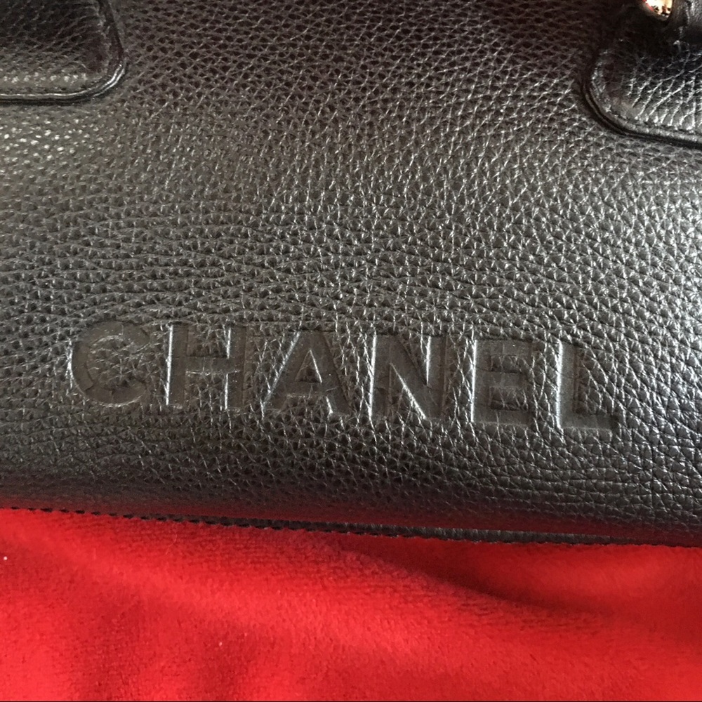 RARE Vintage CHANEL LAX Leather Tassel Satchel - Picture 10 of 16
